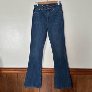 New J. Crew Skinny Flare Jean Size 26 in Wakeman Wash Stretch BT481 High Waist